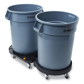 Coastwide Professional™ Click-connect Waste Receptacle Dolly, Female End, For 32-44 Gal Receptacles, 22.25 X 20.3 X 6.6, Black freeshipping - TVN Wholesale